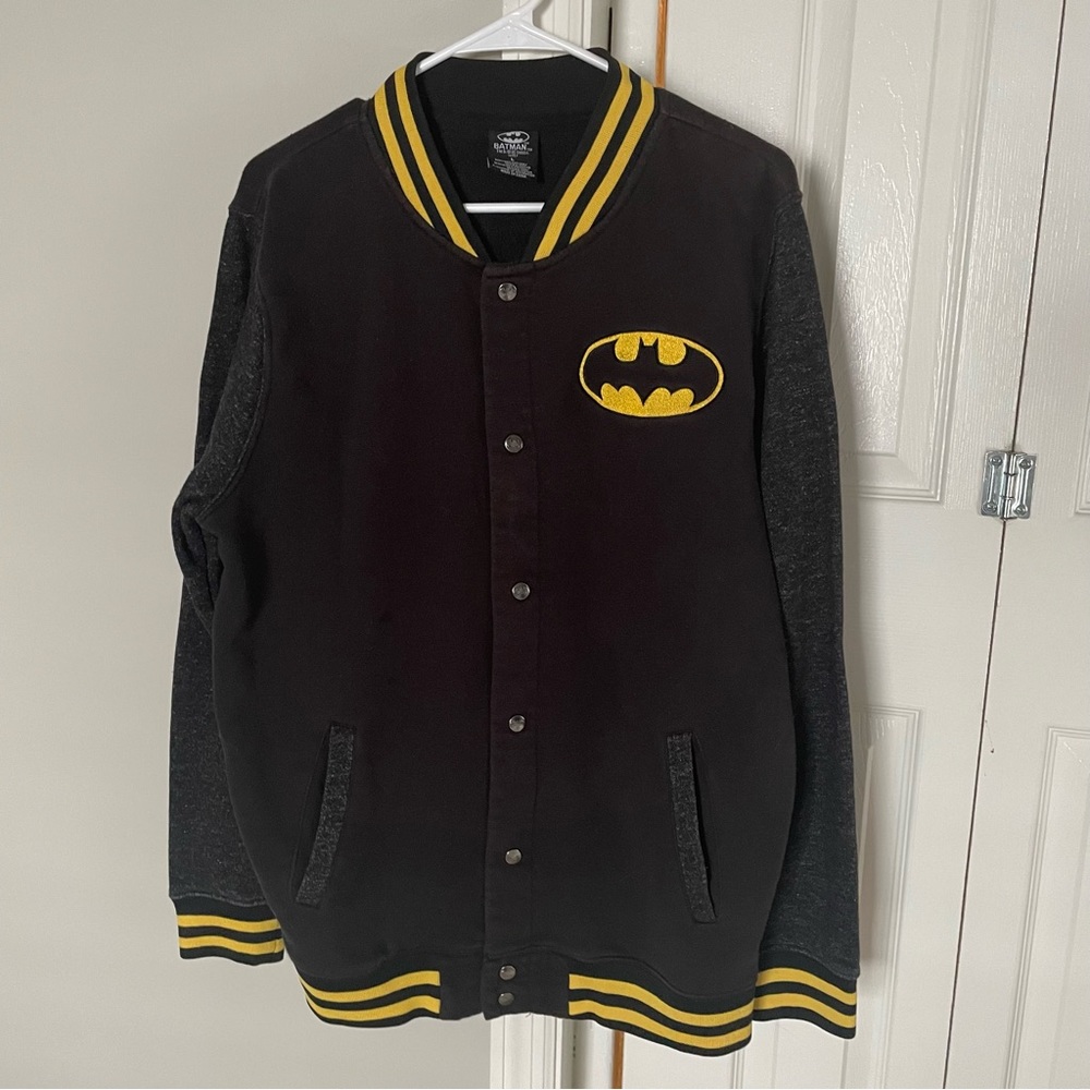 D C Comics Batman sweatshirt jacket size L